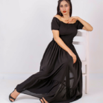 Black Smock Long Dress